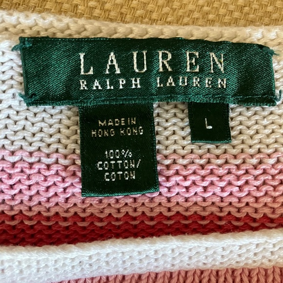 Ralph Lauren Striped Sweater - Size Large - Picture 5 of 5